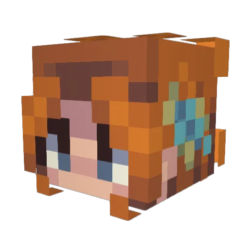 ich4 Minecraft avatar head, 3D render