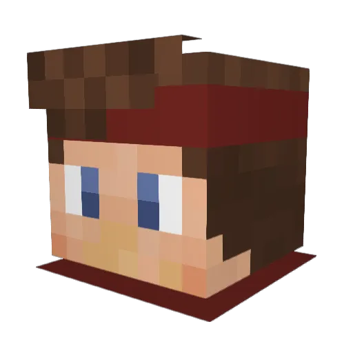 ichMomme Minecraft avatar head, 3D render