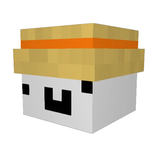 ichbincoooooool Minecraft avatar head, 3D render