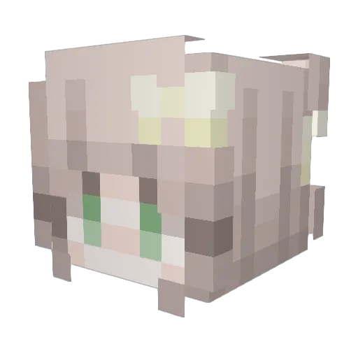 ichbinjamiee Minecraft avatar head, 3D render