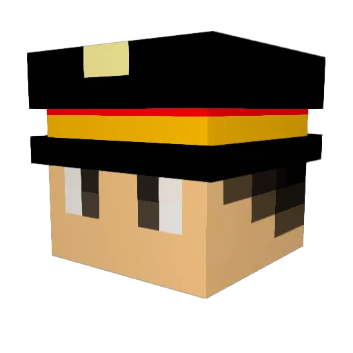 ichddxph Minecraft avatar head, 3D render