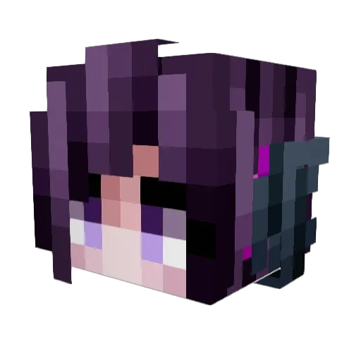 ichhabmending Minecraft avatar head, 3D render