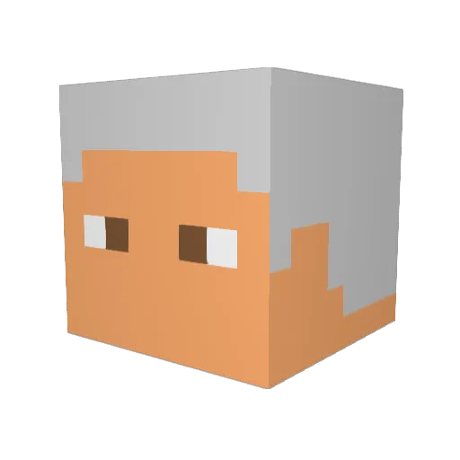 ichiemon0606 Minecraft avatar head, 3D render