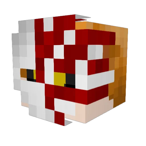 ichigobruh Minecraft avatar head, 3D render