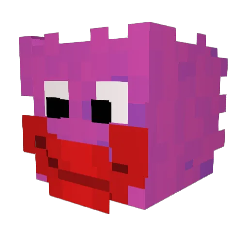 ichigosie Minecraft avatar head, 3D render
