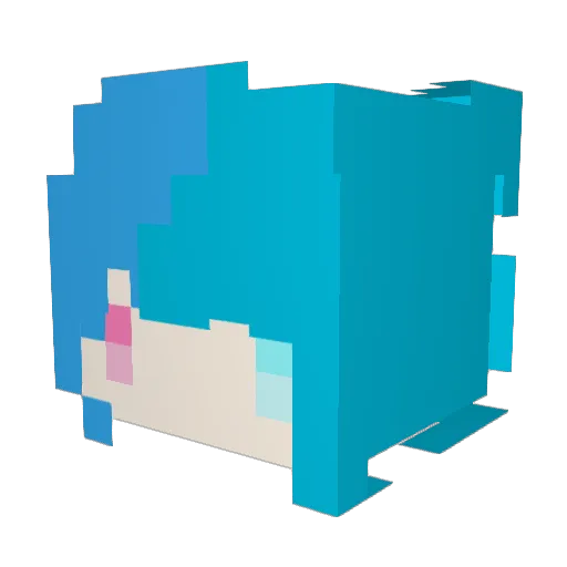 ichimiku_0811 Minecraft avatar head, 3D render