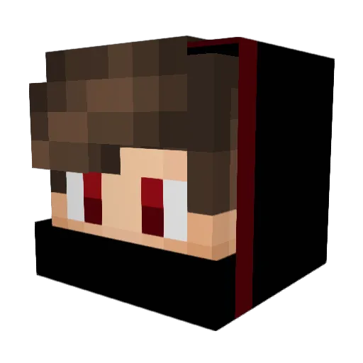 icihch Minecraft avatar head, 3D render