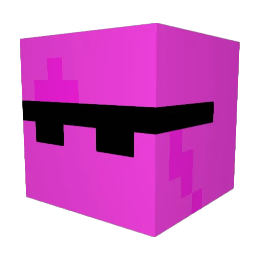 icitys Minecraft avatar head, 3D render