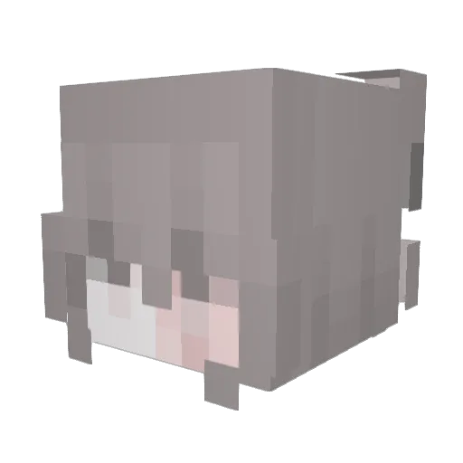 ickiy Minecraft avatar head, 3D render