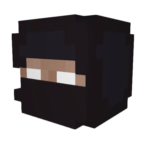 ickster Minecraft avatar head, 3D render