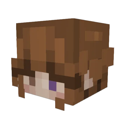 ickyucky Minecraft avatar head, 3D render