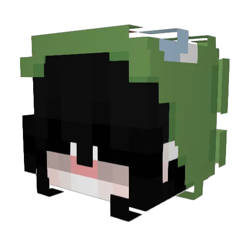 icoco343 Minecraft avatar head, 3D render