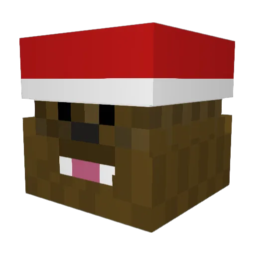 iconicG Minecraft avatar head, 3D render