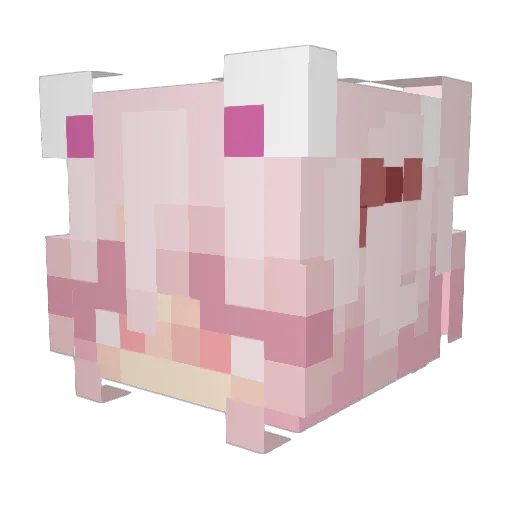 iconic_rug Minecraft avatar head, 3D render
