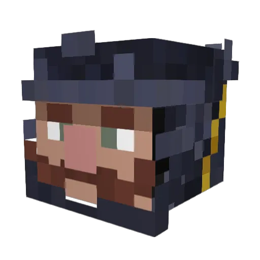 iconwilly Minecraft avatar head, 3D render