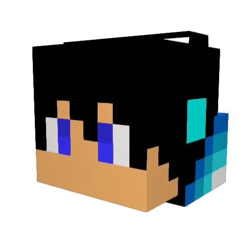 icraft86 Minecraft avatar head, 3D render