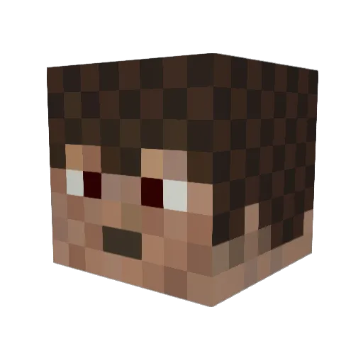 icray1 Minecraft avatar head, 3D render