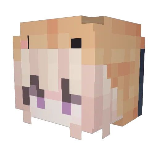 icrv53i Minecraft avatar head, 3D render