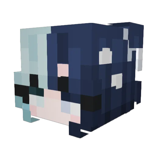 icu_patients Minecraft avatar head, 3D render
