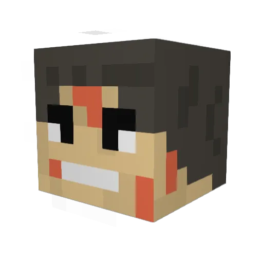 icup418 Minecraft avatar head, 3D render