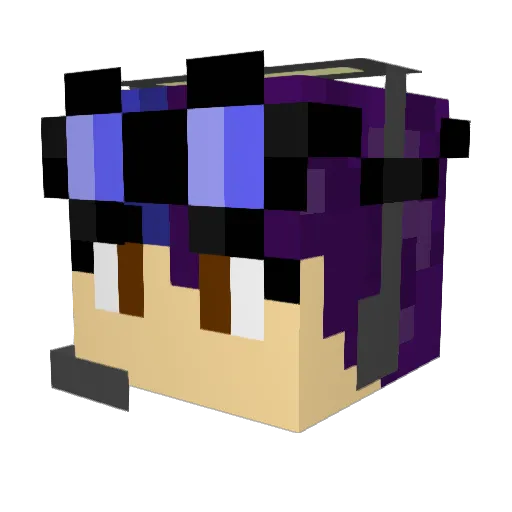 icy14u Minecraft avatar head, 3D render