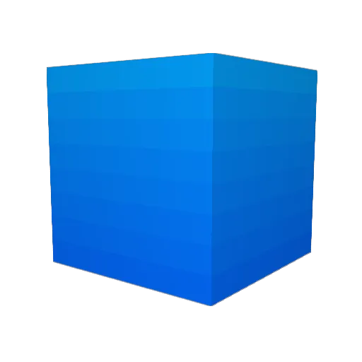 icyII Minecraft avatar head, 3D render