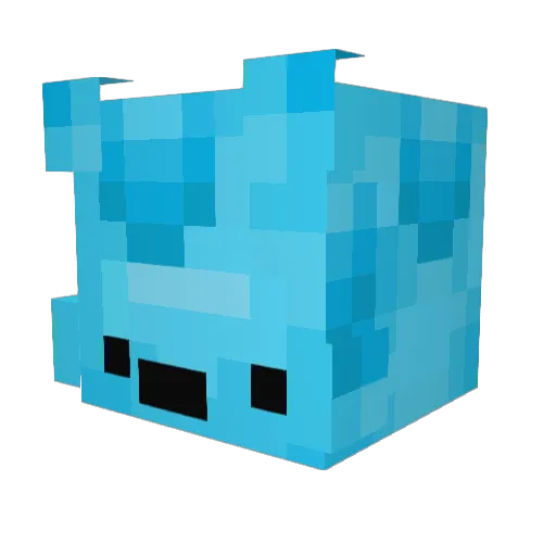 icy_cream3 Minecraft avatar head, 3D render