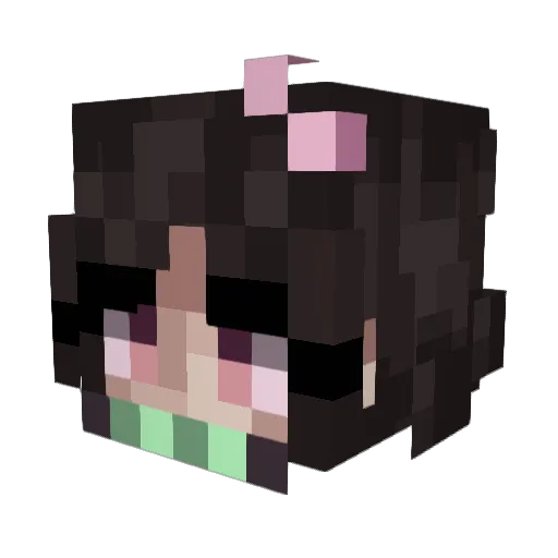 icyandflower Minecraft avatar head, 3D render