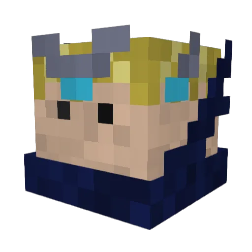 icychill232 Minecraft avatar head, 3D render