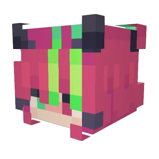 icyhott_ Minecraft avatar head, 3D render