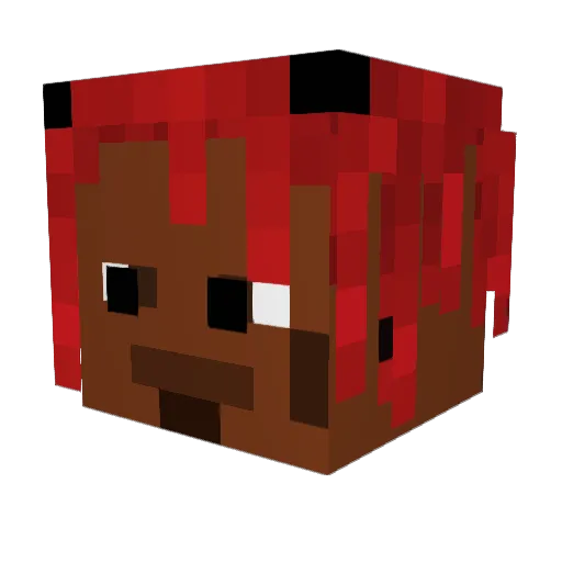 icykof_ Minecraft avatar head, 3D render