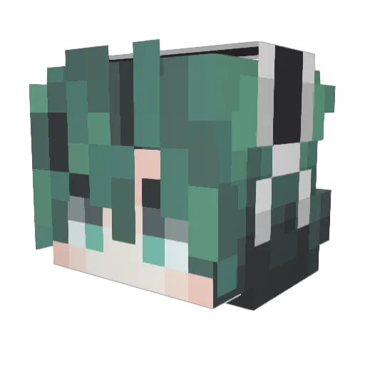 icynLixu Minecraft avatar head, 3D render