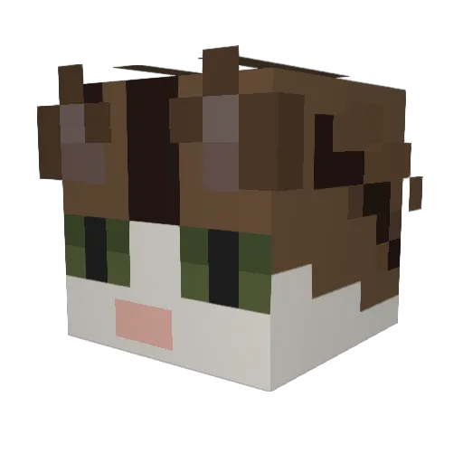 icywock Minecraft avatar head, 3D render
