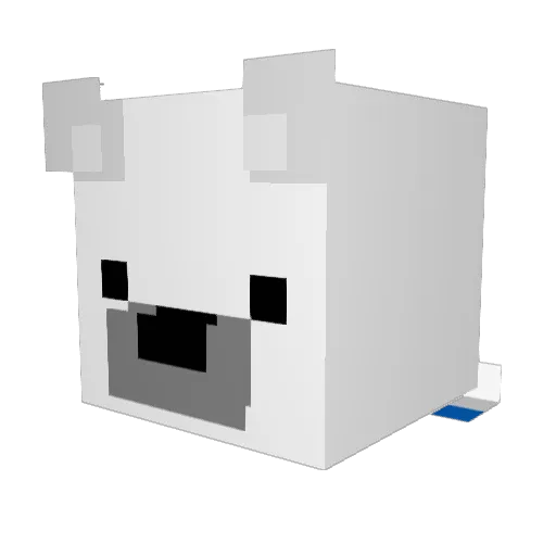 icyyyyyyyyyyyyyy Minecraft avatar head, 3D render