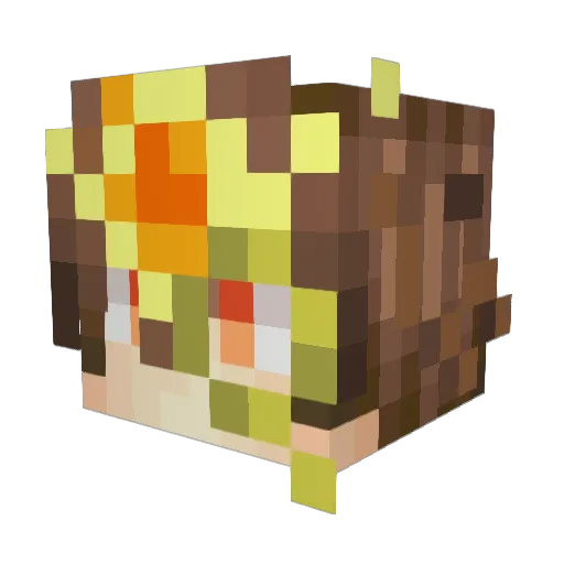 id3nthy_ Minecraft avatar head, 3D render