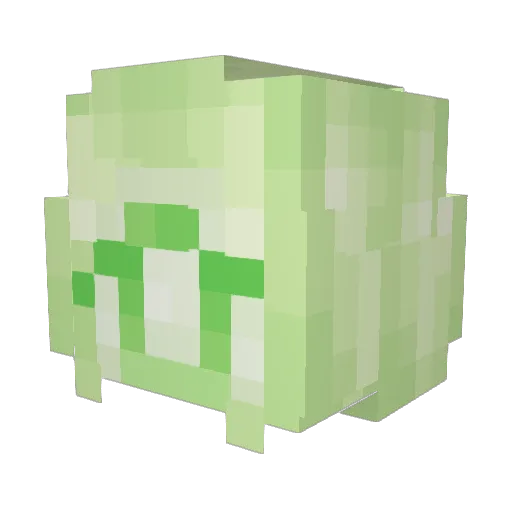 id8l Minecraft avatar head, 3D render