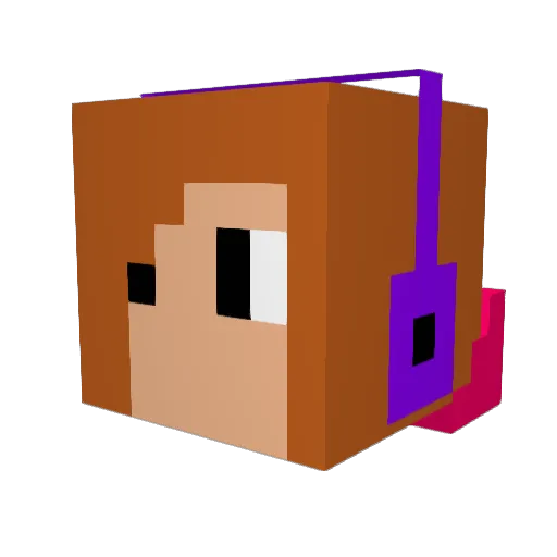 ida987 Minecraft avatar head, 3D render