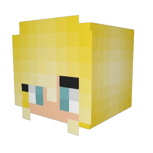 idafroggy Minecraft avatar head, 3D render