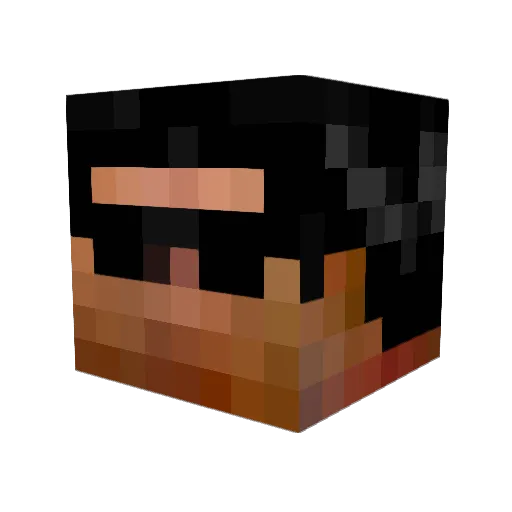 idakaizer Minecraft avatar head, 3D render