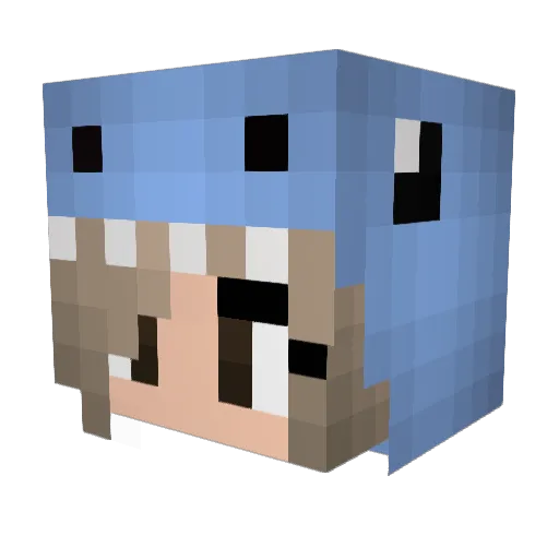 idakyhn Minecraft avatar head, 3D render