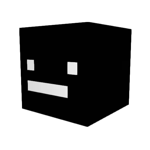 idanab Minecraft avatar head, 3D render