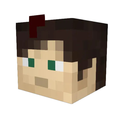 idanb318 Minecraft avatar head, 3D render