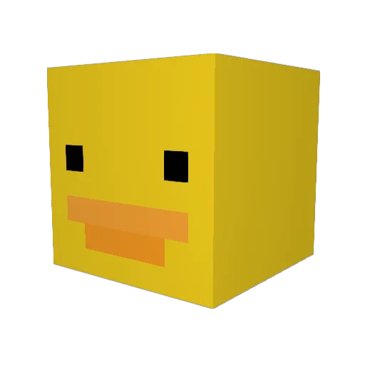 idanban Minecraft avatar head, 3D render