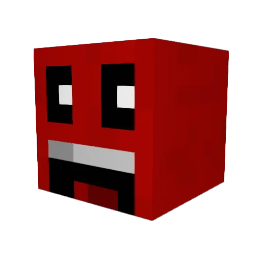 idarius Minecraft avatar head, 3D render