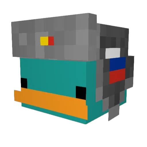 iddojuanito Minecraft avatar head, 3D render