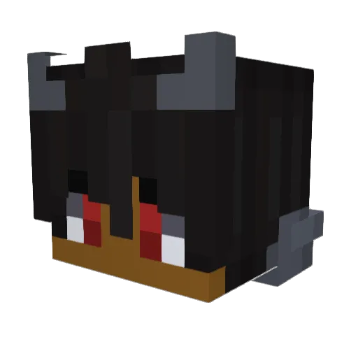 iddydidy Minecraft avatar head, 3D render