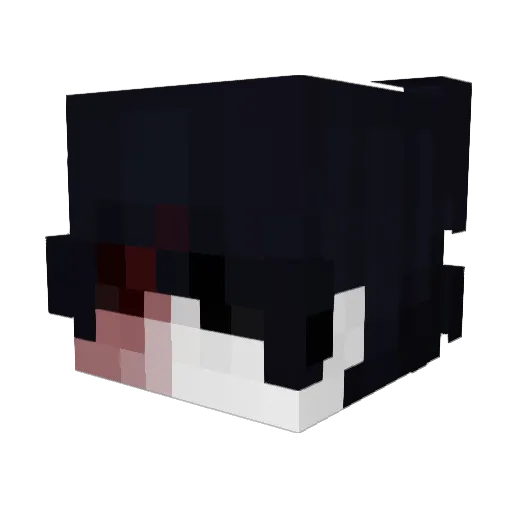 idealized Minecraft avatar head, 3D render