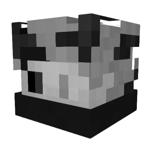 idealo Minecraft avatar head, 3D render