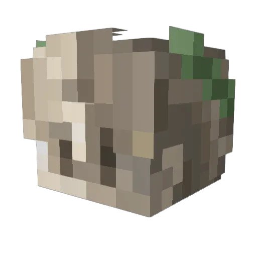 ideknomoregang Minecraft avatar head, 3D render