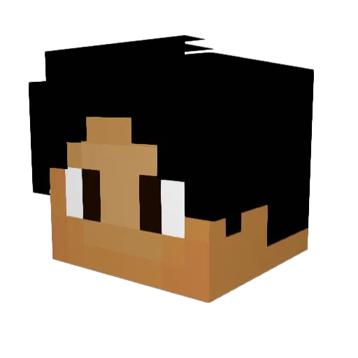 ideletethis Minecraft avatar head, 3D render